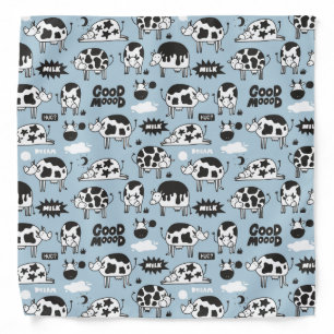 Cow and milk bandana