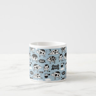 Cow and milk espresso cup