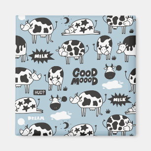 Cow and milk magnet