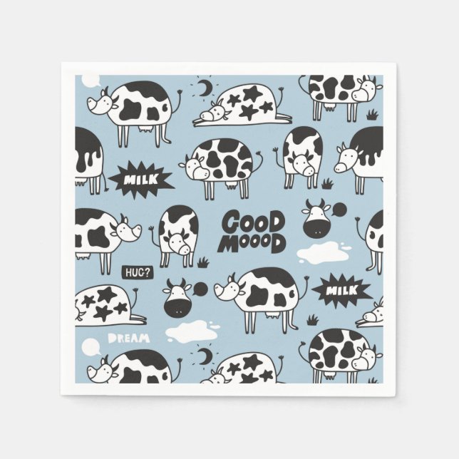 Cow and milk napkins (Front)