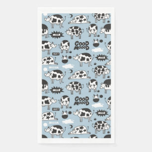 Cow and milk paper guest towels
