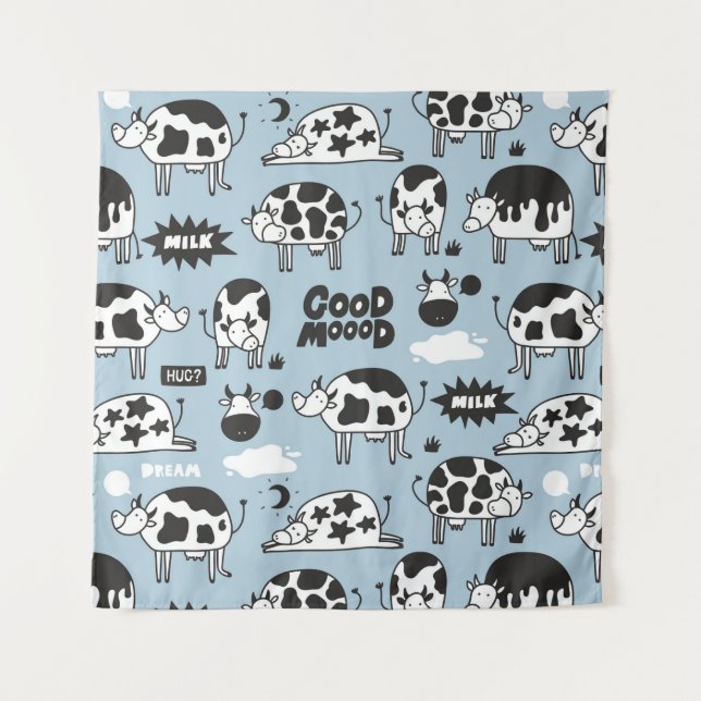 Cow and milk tapestry (Front)