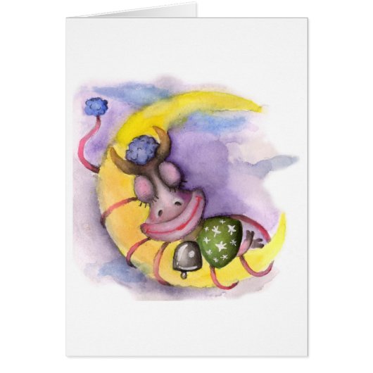 Cow and Moon Cards (Front)