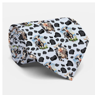 Cow Animal Pattern Design Neck Tie