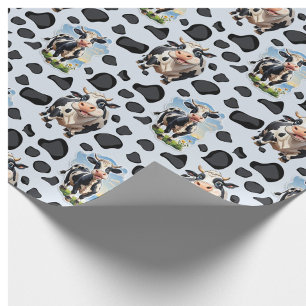 Cow Animal Pattern Design Wrapping Paper