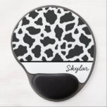 Cow Animal Print Custom Cursive Name Gel Mouse Pad<br><div class="desc">This is a Cow Animal Print Custom Cursive Name Gel Mouse Pad!</div>