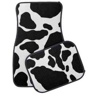 Cow Animal Print Pattern Car Mat