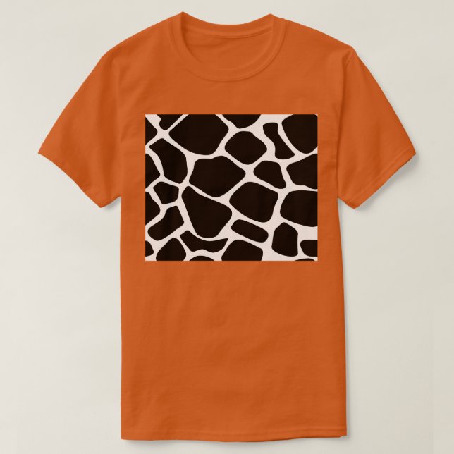 Cow Animal Print Pattern T-Shirt (Design Front)