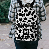 Cow Pattern Black and White JanSport Backpack Zazzle