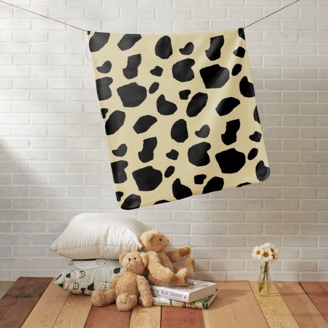 Cow Animal Skin Colour Pattern Design  Baby Blanket (In Situ)