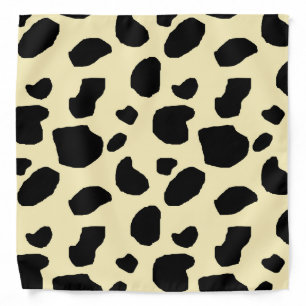 Cow Animal Skin Colour Pattern Design  Bandana