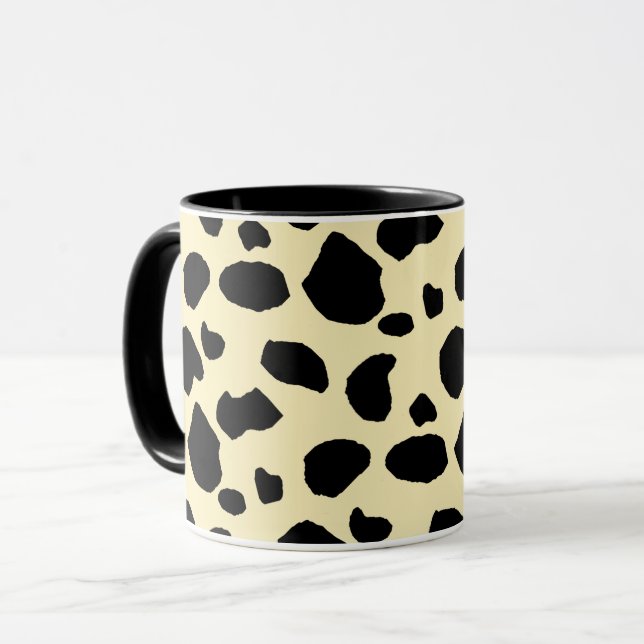 Cow Animal Skin Colour Pattern Design  Mug (Front Left)