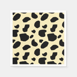 Cow Animal Skin Colour Pattern Design Napkins