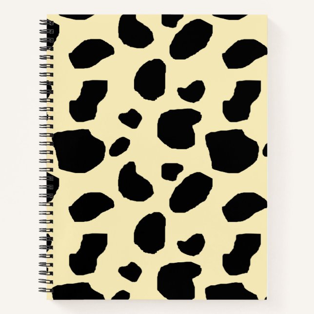 Cow Animal Skin Colour Pattern Design  Notebook (Front)