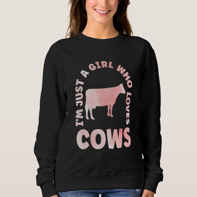 Cow Apparel Farmer Cows Lover for Women & Kids_3 Sweatshirt (Front)
