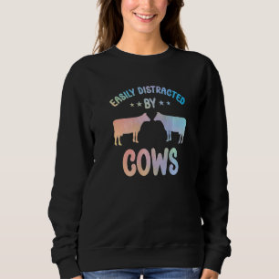 Cow Apparel Farmer Cows Lover for Women & Kids Pre Sweatshirt