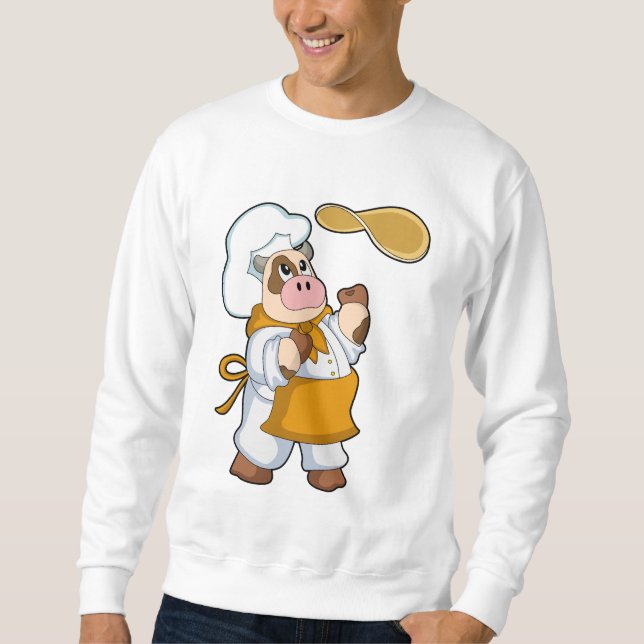 Cow as Cook with Dough Sweatshirt (Front)