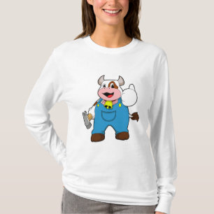 Cow as Craftsman with Hammer T-Shirt