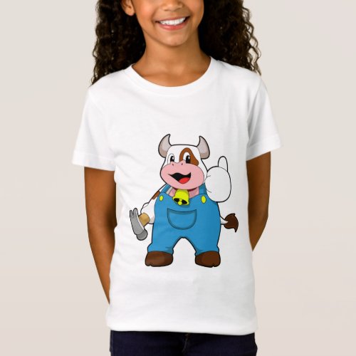Cow as Craftsman with Hammer T_Shirt