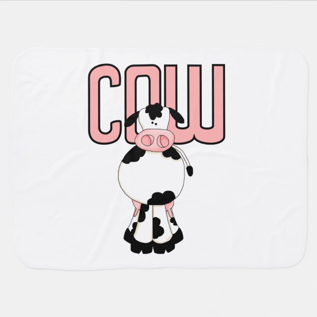 COW BABY BLANKET (Horizontal)