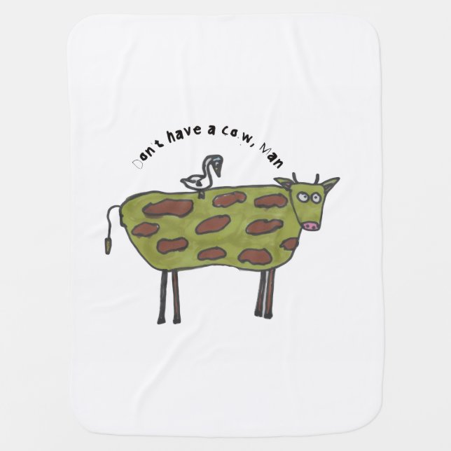 Cow baby blanket (Front)