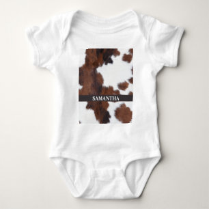 Cow baby bodysuit