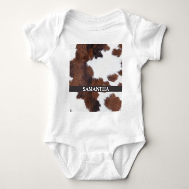 Cow   baby bodysuit (Front)