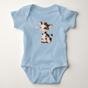 Cow Baby Bodysuit – Cute Spotted Farm Animal