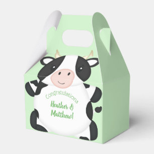 Cow Baby Shower Farm Favor Boxes