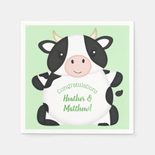 Cow Baby Shower Farm Napkins