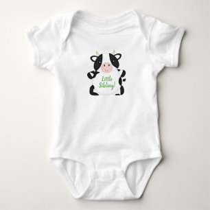 Cow Baby Shower Green Baby Bodysuit