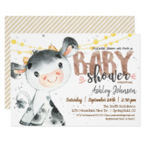 Farmparty Us Cow Baby Shower Invitations Cow Baby Shower Invitation Boy Farm