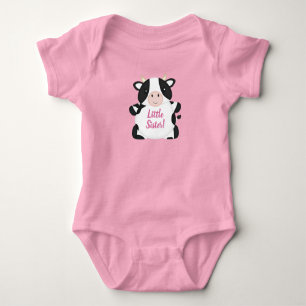 Cow Baby Shower Pink Bodysuit