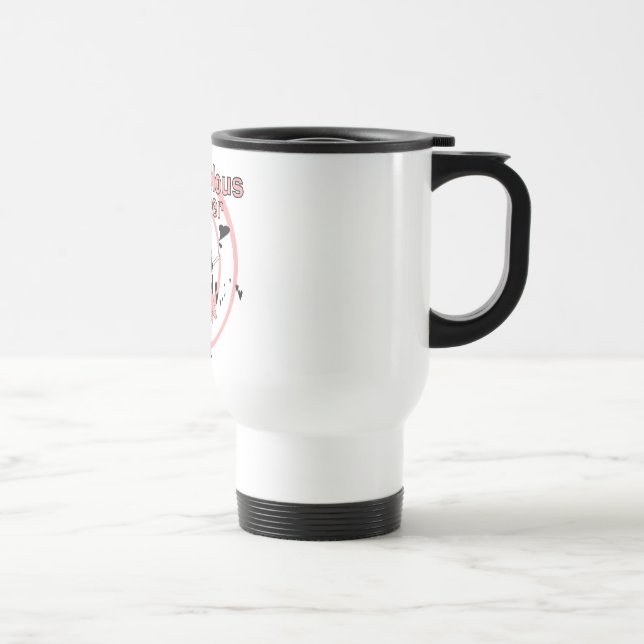 Cow Ballerina Tshirts and Gifts Travel Mug (Right)