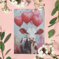 Cow Balloon Valentine's Day