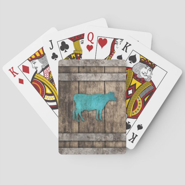 Cow (Barrel) Poker Cards (Back)