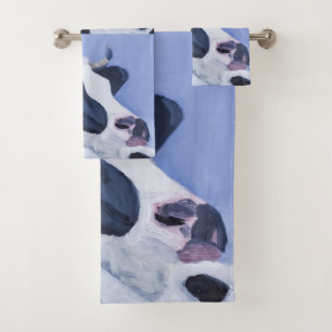 Cow Bath Towel Set
