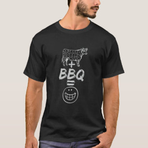 Cow Beef Barbeque BBQ Smoker Happiness T-Shirt