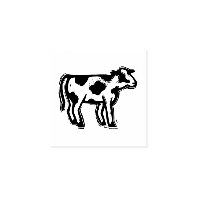 Cow Beef Meal Stamp DIY Wedding Placecard rustic (Imprint)