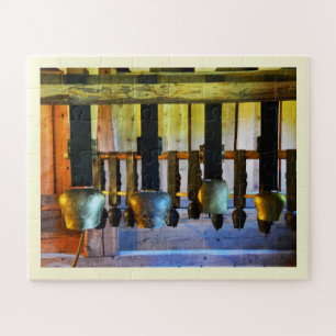 Cow bells in a barn jigsaw puzzle