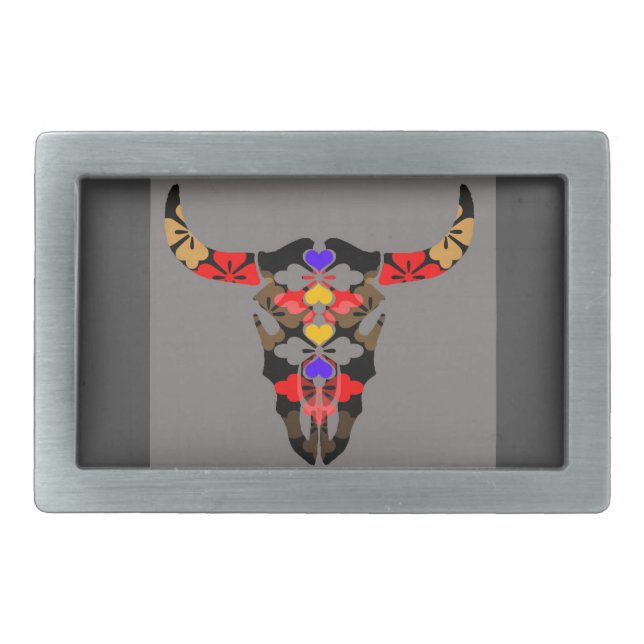 cow belt buckle (Front)