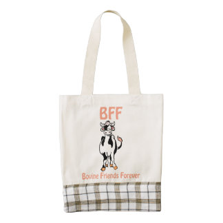 Cow BFF Zazzle HEART Tote Bag