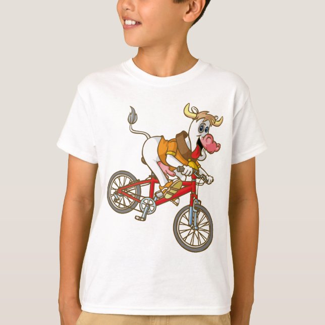 Cow biking T-Shirt (Front)