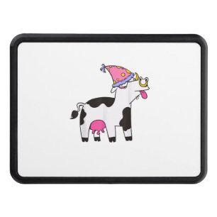 Cow Birthday Hat Theme Cattleman Farmer Bday Party Hitch Cover