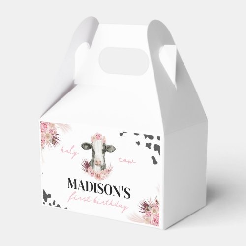 Cow Birthday Party Favor Box