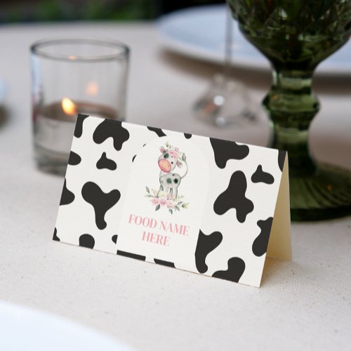 Cow Birthday Party Place Card