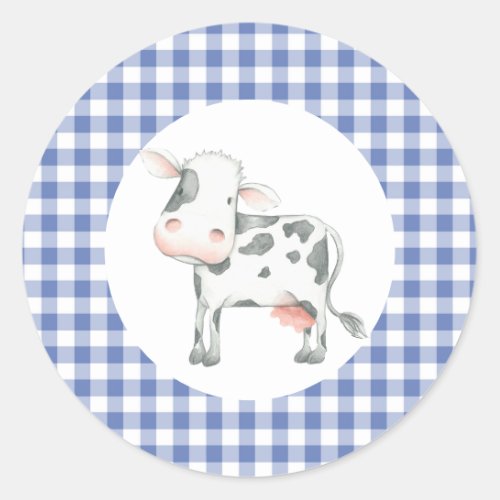 Cow Birthday sticker