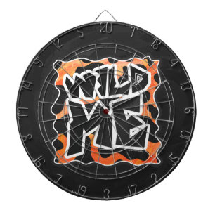 Cow Black and Orange Wild Me Dart Board