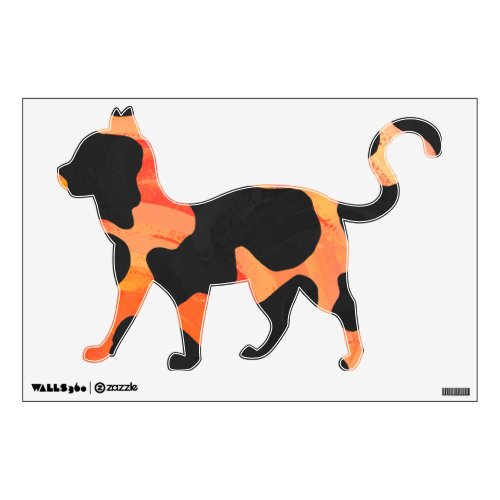 Cow Black and Orange Wild Me Wall Sticker