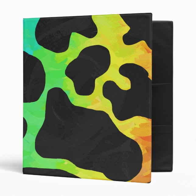Cow Black and Rainbow Gifts Binder (Front/Inside)